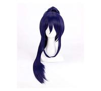 WELLHY Perruque Cosplay LoveLive Sunshine Aqours Kanan Matsuura Perruques Cosplay Longue Perruque de Cheveux synthétiques résistant à la Chaleur + Bonnet de Perruque for Coser
