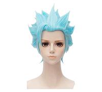 WELLHY Perruque Cosplay The Seven Deadly Sins Ban Wigs Fox's Sin of Greed Cheveux synthétiques Courts résistants à la Chaleur Perucas Cosplay Perruque + Bonnet de Perruque for Coser