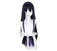 WELLHY Perruque de Cosplay Anime See Girl Cosplay Miko Yotsuya Cyan Gradient Anime Cosplay Perruque Cheveux Synthétiques Résistants à la Chaleur Fête d'halloween for Coser