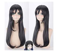 WELLHY Perruque for Halloween Mode Fête de Noël Dress Up Perruque Love Live Yazawa Nicole Kimono Exsude Unawakened Cosplay Wig Black Coser Wig