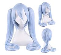 WELLHY Perruque for Halloween Mode Fête de Noël Perruque d'habillage Miku Senbon Sakura Hatsune Snow Hatsune Sakura Hatsune Albino Hatsune Kamomori Sanae Cosplay Perruque Couleur : Cy120-6 (Bleu clair