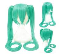WELLHY Perruque for Halloween Mode Fête de Noël Perruque d'habillage Miku Senbon Sakura Hatsune Snow Hatsune Sakura Hatsune Albino Hatsune Kamomori Sanae Cosplay Perruque Couleur : Cy120-6 (Bleu clair