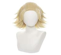 WELLHY Perruque Mikey Manjiro Sano Tokyo Revengers Perruque Cosplay Mikey Manjiro Sano avec Bonnet de Perruque Perruque Coser
