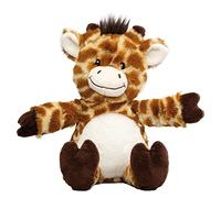 welliebellies® Girafe Peluche chauffante | Grand | Rembourrage amovible en millet bio | Chauffer au four ou au micro-ondes | Jusqu'à 90 minutes de chaleur | Convient également pour refroidir en cas de