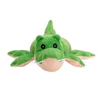 welliebellies® Peluche chauffante crocodile | Grand | Rembourrage amovible en millet bio | Chauffer au four ou au micro-ondes | Jusqu'à 90 minutes de chaleur | Convient également pour refroidir en cas
