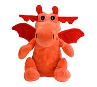 welliebellies® Peluche chauffante Dragon - Grand - Rembourrage amovible en millet bio - Chauffer au four ou au micro-ondes - Jusqu'à 90 minutes de chaleur - Convient également pour refroidir en cas de