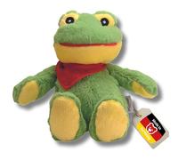 welliebellies® Peluche chauffante en forme de grenouille 30 cm Vert Pour micro-ondes et four