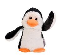welliebellies® Peluche chauffante pingouin - Grand - Rembourrage amovible en millet bio - Chauffer au four ou au micro-ondes - Jusqu'à 90 minutes de chaleur - Convient également pour refroidir en cas
