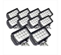 WELLIT 10x45w Projecteur de travail LED rectangulaire Projecteur flood Réflecteur Worklight Projecteur Éclairage de travail Offroad 12v 24v