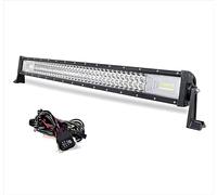 WELLIT 42" 540W Barre Lumineuse LED 12v 24v Triple Rangée 7D Combiné avec Câblage Rampe LED Phare LED Projecteur LED pour Voiture Véhicules Offroad Camions ATV (42 Pouces 540W+câblage)