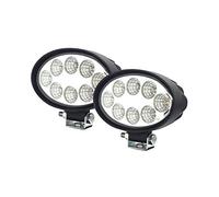 WELLIT Lot de 2 phares de travail à LED ovales 24 W 12 V 24 V IP68