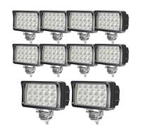 WELLIT Phare de travail à LED, 10 x 45 W, 12 V, 24 V, phare supplémentaire, feu de recul, tout-terrain, pour voiture, tracteur, SUV