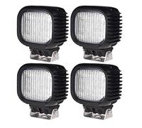 WELLIT Phares de travail à LED CRE 4 x 48 W 12 V 24 V Phare supplémentaire Feu de recul Offroad pour voiture, tracteur, Suv ATV