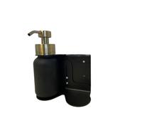 Wellmark Distributeur support pompe noire 2 bouteilles BATHROOM 8720254397566