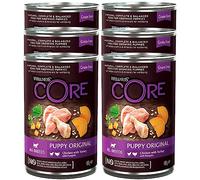 Wellness CORE 95% 6 x 400g, Poulet & Dinde - Pâtée Chiens | Sans Céréales, Naturelles, Hypoallergénique, Riche en protéines, À Haute Teneur en Viande