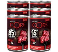 Wellness CORE 95% Beef & Broccoli, Pâtée pour Chien, 100% Naturelle, Haute Teneur en Viande, Bœuf & Broccoli, 6 x 400 g