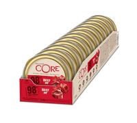 Wellness CORE 98% 12 x 85g, Bœuf - Pâtée pour Chats Adultes, sans Céréales, Naturelles, Hypoallergénique, Riche en protéines, À Haute Teneur en Viande,