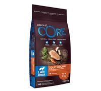 Wellness Core, Croquettes pour Chien au Poulet, sans céréales, Riches en protéines, favorisent la Digestion et l'hygiène Dentaire, Sac refermable, 2 kg, Brun