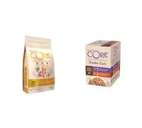 Wellness Core Pack Chat Adulte Stérilisé - Croquettes Poulet & Dinde 4kg + Multipack Pâtées Tender Cuts 6 Sachets Canard et Poulet