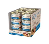 Wellness CORE Signature Selects, Pâtée Chat, Naturelle et sans Céréales, Emiettés de Thon/Crevettes en Sauce, 24 x 79 g