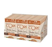 Wellness CORE Tender Cuts 24 x 85g, Poulet/Dinde - Pâtée pour Chats Adultes, sans Céréales et sans Sucre, Hypoallergénique, Riche en Viande
