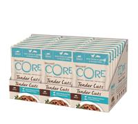 Wellness CORE Tender Cuts 24 x 85g, Poulet & Saumon - Nourriture Humide | Tendre Morceaux Pour Chats Adultes, Sans Céréales, Naturelles, Hypoallergénique, Riche en protéines, À Haute Teneur en Viande