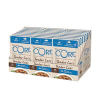 Wellness CORE Tender Cuts 24 x 85g, Thon - Pâtée pour Chats Adultes, sans Céréales et sans Sucre, Hypoallergénique, Riche en Viande