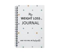 Wellness Journal de perte de poids pour l'exercice et la réalisation d'objectifs de poids 14 x 21 cm Journal quotidien hebdomadaire de remise en forme