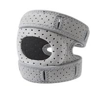 Wellness Lot de 2 genouillères réglables pour réduire la charge, support de genou réglable pour la danse, les déchirures du ménisque, les douleurs au genou (gris, taille L)
