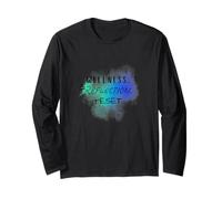 Wellness Reflection Reset Aquarelle Santé mentale Art Manche Longue
