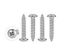 WELLOCKS Vis Autotaraudeuses M5 x 25mm | Kit 50 PCS en Acier Inoxydable | Tête Ronde Pan Vis à Bois | Pour Réparation Maison Travaux Intérieur Extérieur (D035525)
