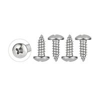 WELLOCKS Vis Autotaraudeuses M6 x 16mm | Kit 50 PCS en Acier Inoxydable | Tête Ronde Pan Vis à Bois | Pour Réparation Maison Travaux Intérieur Extérieur (D035616)