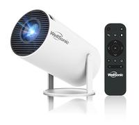 WellSonic Mini projecteur 4K, projecteur de film portable avec WiFi6 et Bluetooth5, correction automatique de la distorsion, Android 13, projecteur intelligent domestique pour téléphone, PC, HDMI USB