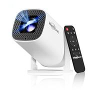 WellSonic Mini projecteur avec Wi-Fi et Bluetooth, Android 14 intégré, projecteur portable pour extérieur et plafond, touche automatique et rotation à 270°, 200 Ansi, projecteur de film Home Thearter
