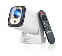 WellSonic Mini projecteur compatible 4K 1080P, projecteur portable avec double WiFi et Bluetooth sans fil, applications intégrées, mise au point automatique, commande vocale, écran de 130 pouces