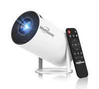WellSonic Mini projecteur compatible 4K, projecteur portable avec WIFI6 et Bluetooth 5.2 pour la maison et l'extérieur, correction automatique de la distorsion, rotation à 180°, compatible avec HDMI