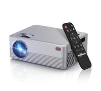 Wellsonic Mini projecteur, local 1080p 4K support 8K, projecteur avec WiFi et Bluetooth, 400 ANSI lumens, haut-parleurs intégrés, projecteur extérieur pour la maison, chambre, utilisation en extérieur