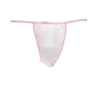 WellTouch Lot de 50 strings jetables blancs avec gousset en coton - Accessoires pour traitements cosmétiques et médicaux - Mini slip d'hygiène professionnelle