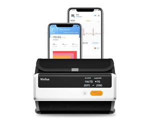 Wellue Armfit Plus Tensiomètre Bluetooth avec ECG, Tensiomètre Bras Electronique, Grand brassard, APP de Connexion Bluetooth pour iOS et Android