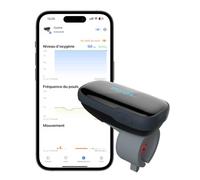 Wellue OxyLink Oxymètre de Pouls, Saturomètre de Doigt avec Bluetooth, Oxymètre Rechargeable, Compatible avec une Application Gratuite, avec Alertes Sonores et Vibratoires, Autonomie de 12 à 14 Heures