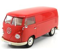 WELLY 1/18 FOURGON VOLKSWAGEN T1 VAN 1963 ROUGE MODÈLE STATIQUE DIECAST