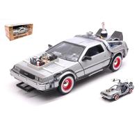 WELLY 1/24 DE LOREAN RETOUR VERS LE FUTUR III TIME MACHINE STATIQUE