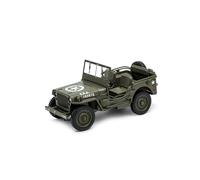 Welly - 18036 - Véhicule Miniature - Modèle À L'échelle - Jeep Willys Us Army - Echelle 1/18