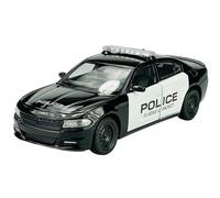 Welly 2016 Dodge Charger Pursuit Police Police Noir 1/24 Métal Modèle Voiture Die Cast Neuf dans boîte