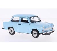 WELLY 24037W Trabant 601 - Bleu Toit 1:24 Echelle Die Cast Modèle - T48 Post