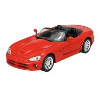 Welly 42345 Modèle de voiture compatible avec Dodge Viper SRT-10 2003 Rouge Décapotable ouvert env. 1/34-1/39 Métal