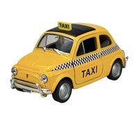 Welly 43606 Modèle de voiture compatible avec Welly Fiat Nuova 500 Taxi 1957-1975 ca 1/34-1/39 Métal