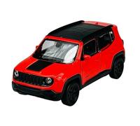 Welly 43736 Modèle de voiture compatible avec Jeep Renegade Trailhawk 2017, orange, env. 1/34-1/39, modèle en métal