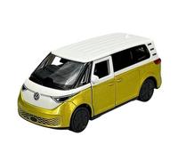 Welly 43829 Modèle de voiture compatible avec VW Volkswagen ID. Buzz jaune avec toit blanc env. 1/34-1/39 en métal