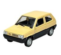 Welly 43849 Modèle de voiture compatible avec Fiat Panda 1980, beige, env. 1/34-1/39, métal moulé dans une boîte